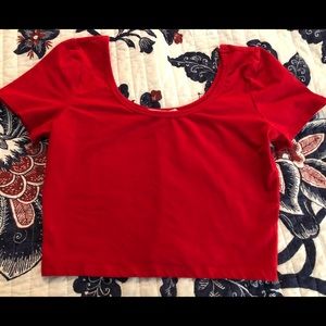 Forever 21 Red Crop Top - Medium